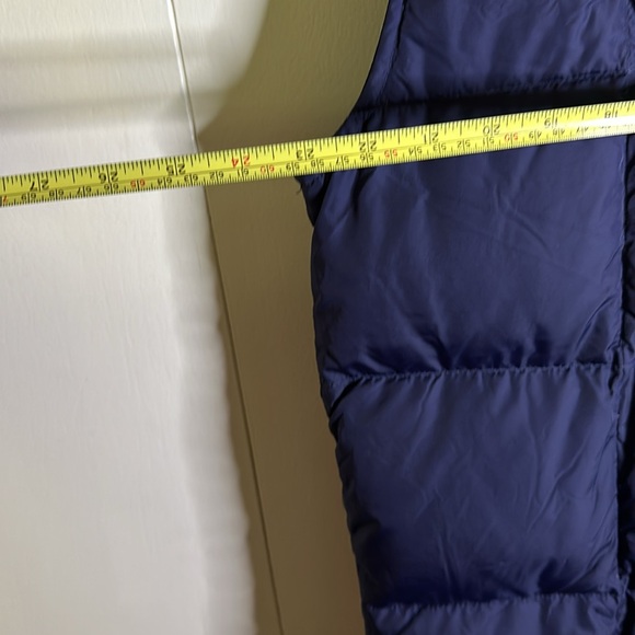 Lands End Mens Sz L (42-44) Blue Goosedown Puffer Vest Snap Front Lightweight - Picture 6 of 6